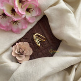 Vriksham Exquisite AD Stone Gold Look Alike Vangi Finger Ring-G20066